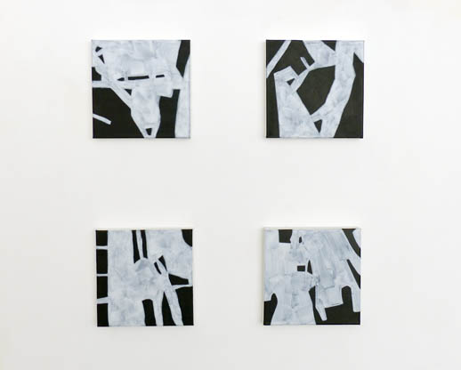 Philip Bradshaw, Installation view, Between the Idea and the Reality, Reversal 1 - 4, Open Studio 2015